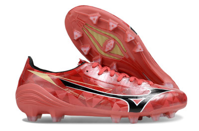 Mizuno Morelia Alpha Beta FG Football Boots - Red/Black/White