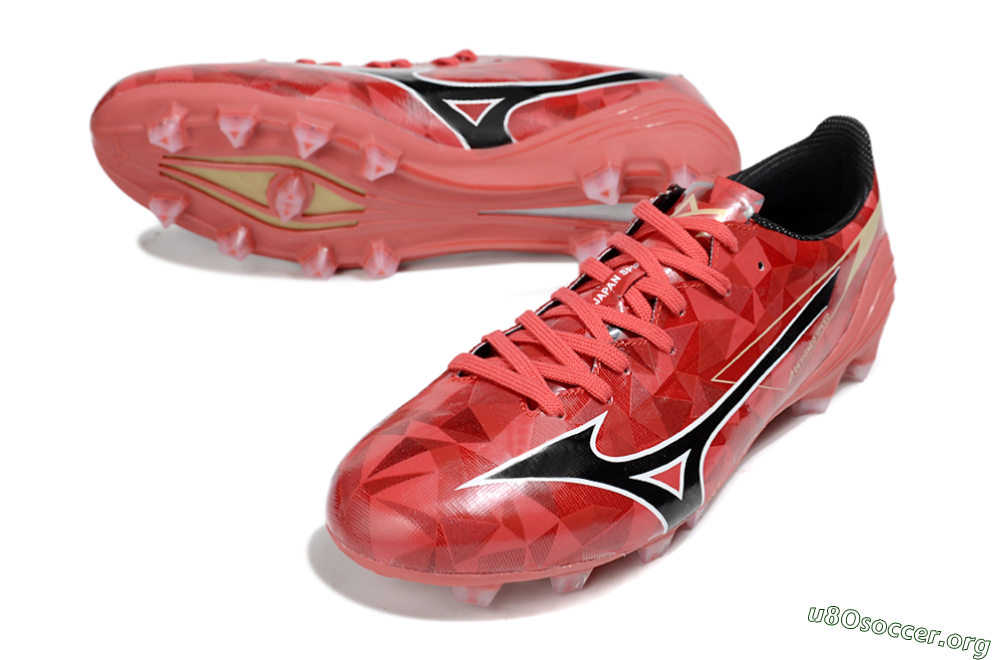 Mizuno Morelia Alpha Beta FG Football Boots - Red/Black/White 0