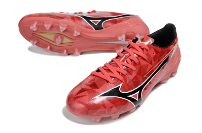 Mizuno Morelia Alpha Beta FG Football Boots - Red/Black/White