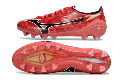Mizuno Morelia Alpha Beta FG Football Boots - Red/Black/White