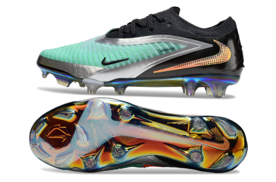 Nike Phantom 6 Low Elite FG Football Boots - Black/Jade/Silver