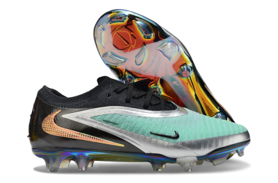 Nike Phantom 6 Low Elite FG Football Boots - Black/Jade/Silver