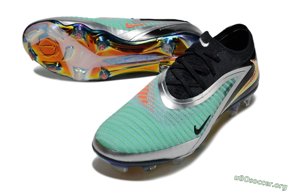 Nike Phantom 6 Low Elite FG Football Boots - Black/Jade/Silver 0