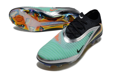 Nike Phantom 6 Low Elite FG Football Boots - Black/Jade/Silver