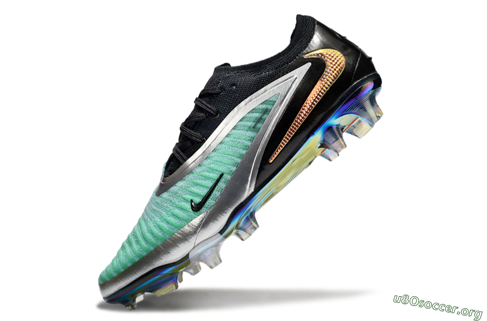 Nike Phantom 6 Low Elite FG Football Boots - Black/Jade/Silver 5
