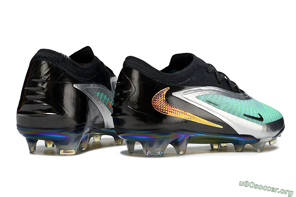 Nike Phantom 6 Low Elite FG Football Boots - Black/Jade/Silver 6