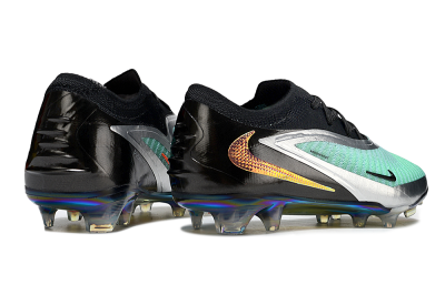 Nike Phantom 6 Low Elite FG Football Boots - Black/Jade/Silver