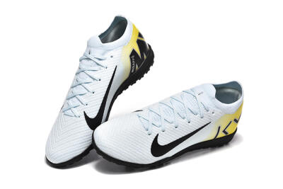 Nike Air Zoom Mercurial Vapor 16 Elite TF Football Shoes - White/Black/Yellow