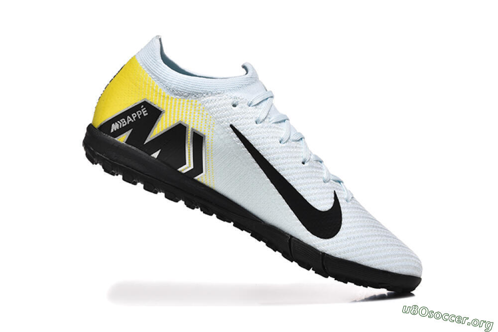 Nike Air Zoom Mercurial Vapor 16 Elite TF Football Shoes - White/Black/Yellow 7