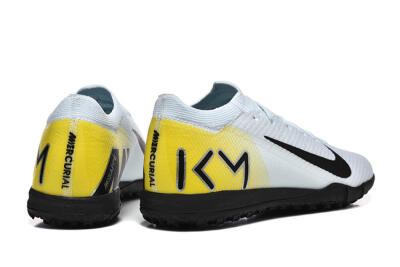 Nike Air Zoom Mercurial Vapor 16 Elite TF Football Shoes - White/Black/Yellow