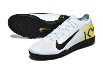 Nike Air Zoom Mercurial Vapor 16 Elite TF Football Shoes - White/Black/Yellow
