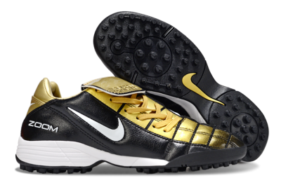 Nike Air Zoom Total 90 III TF Football Shoes - Black/Gold/White