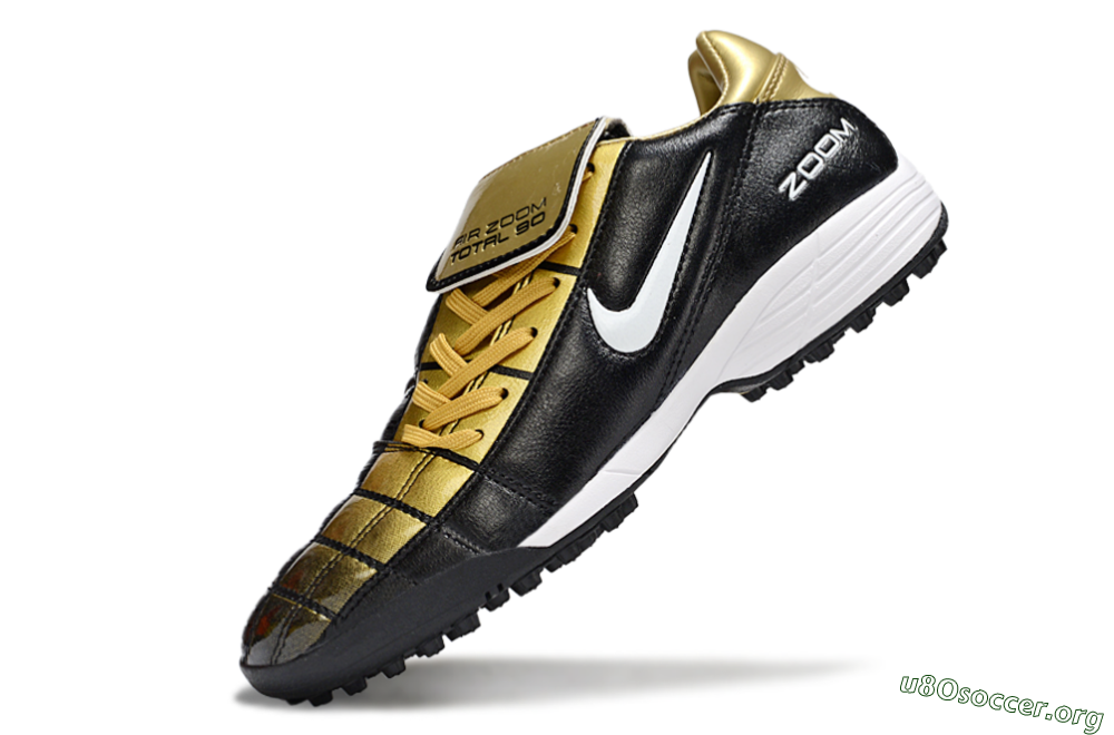 Nike Air Zoom Total 90 III TF Football Shoes - Black/Gold/White 5