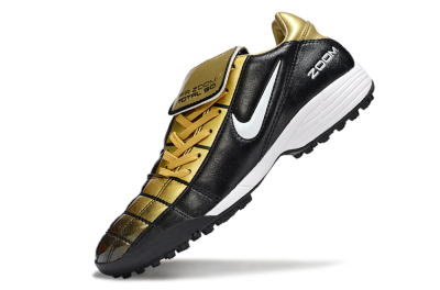 Nike Air Zoom Total 90 III TF Football Shoes - Black/Gold/White