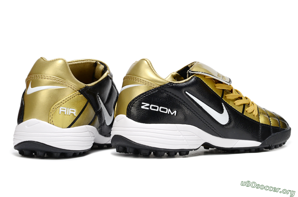 Nike Air Zoom Total 90 III TF Football Shoes - Black/Gold/White 6