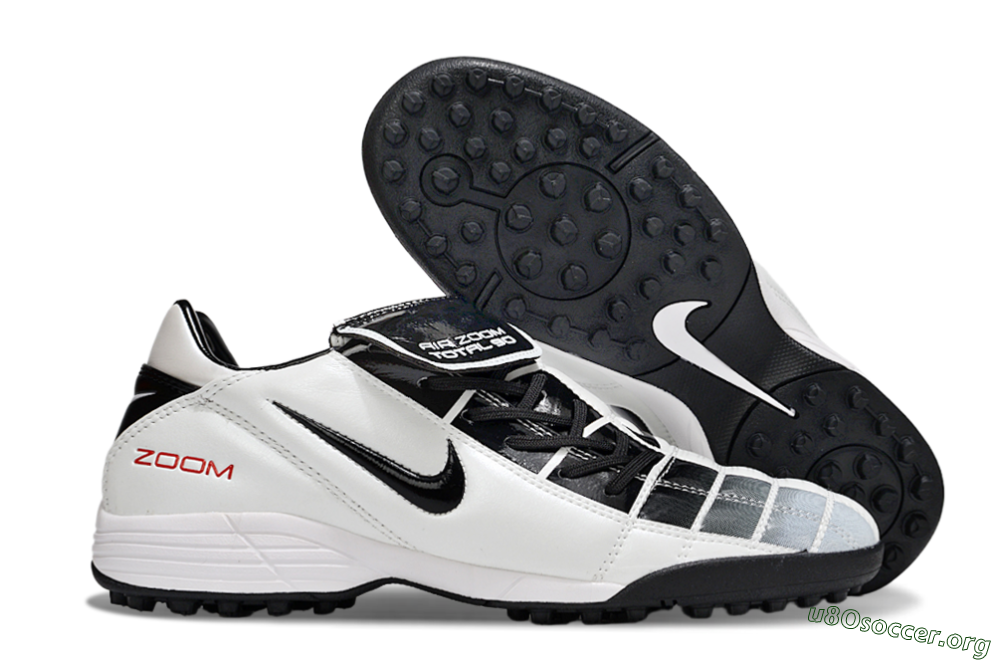 Nike Air Zoom Total 90 III TF Football Shoes - White/Black/Red 2