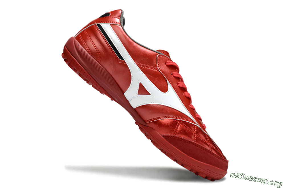 Mizuno Morelia Neo 4 TF Football Shoes - Red/White/Black 4