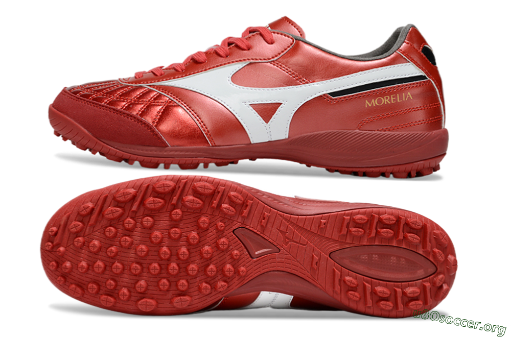 Mizuno Morelia Neo 4 TF Football Shoes - Red/White/Black 1