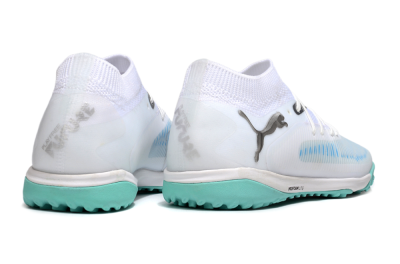 Puma Future 8 Ultimate TF Football Shoes - White/Silver/Blue