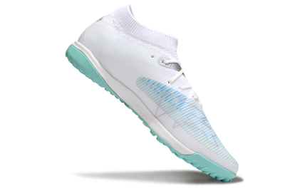 Puma Future 8 Ultimate TF Football Shoes - White/Silver/Blue