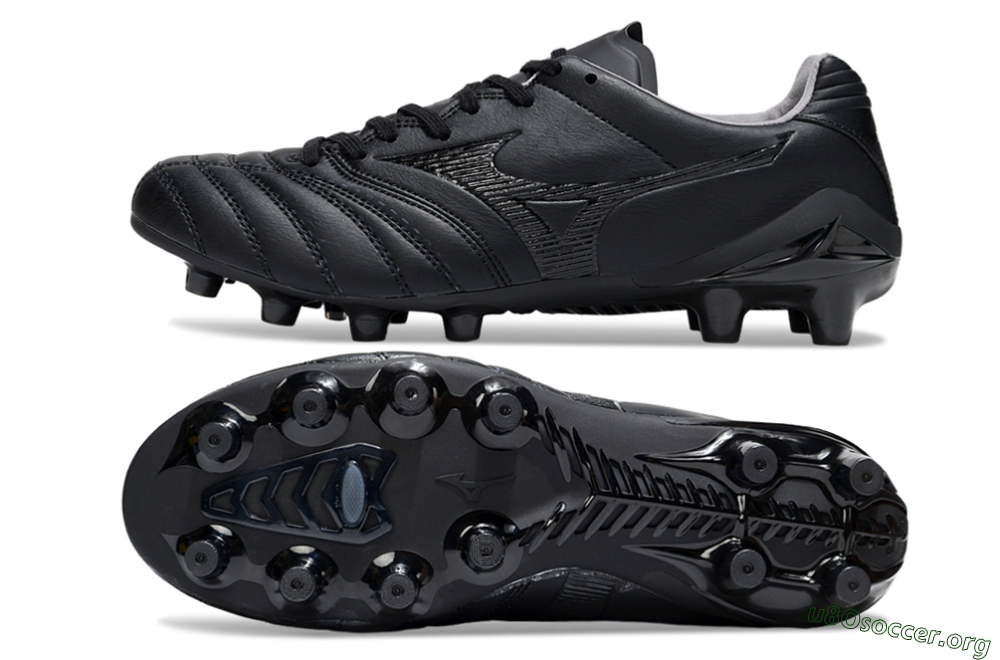 Mizuno Morelia Neo 4 FG Football Boots - Black/Black 1