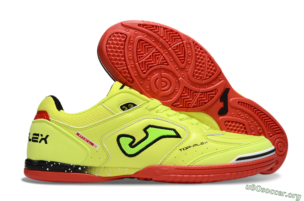 Joma Top Flex IC Football Shoes - Yellow/Black/Red 2