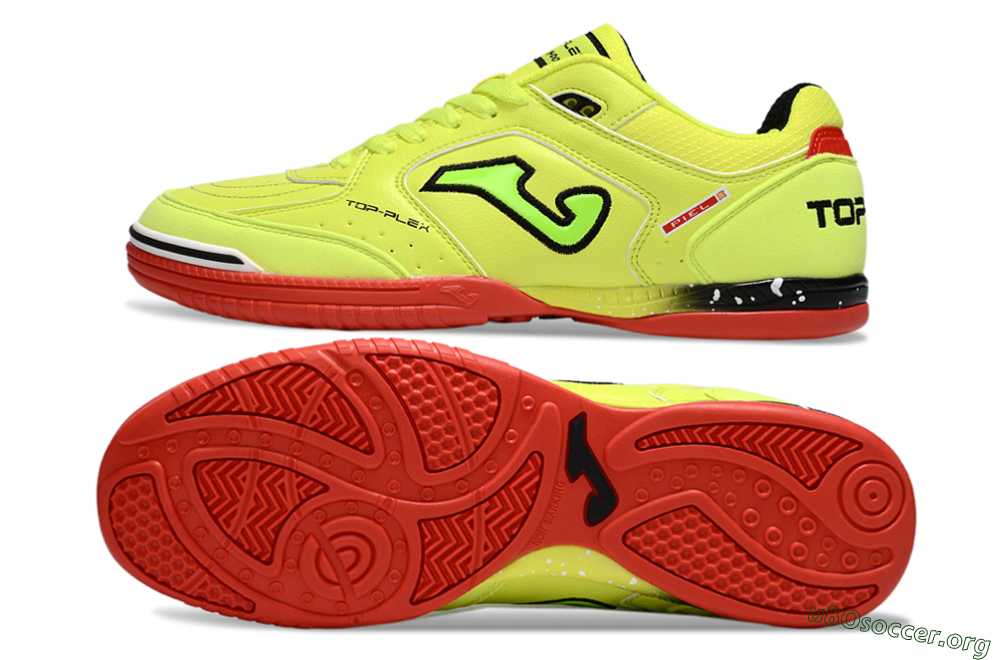 Joma Top Flex IC Football Shoes - Yellow/Black/Red 1