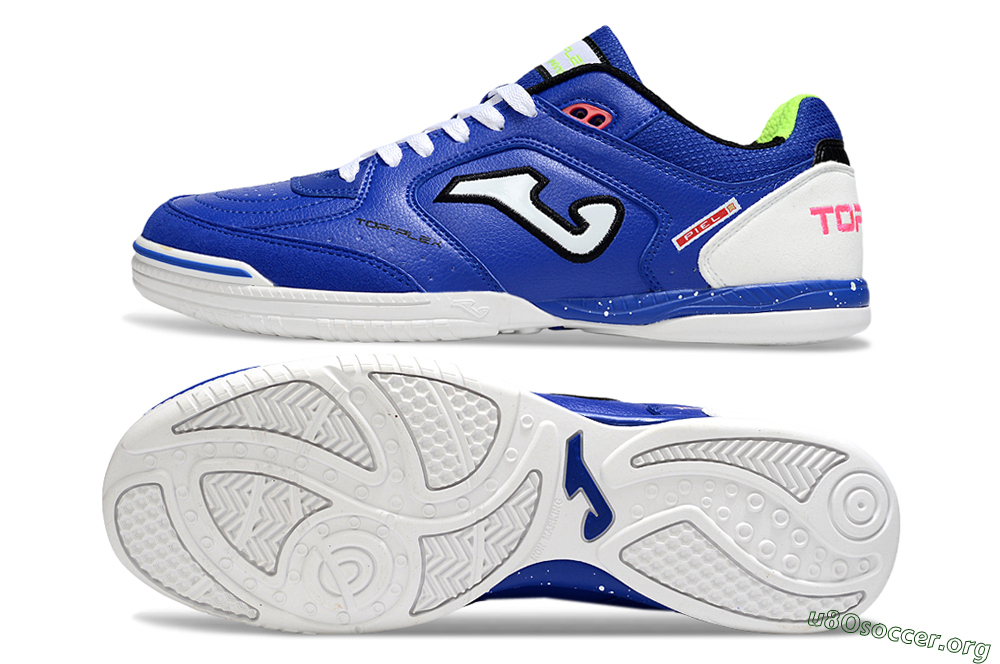Joma Top Flex IC Football Shoes - Blue/White/Red 1