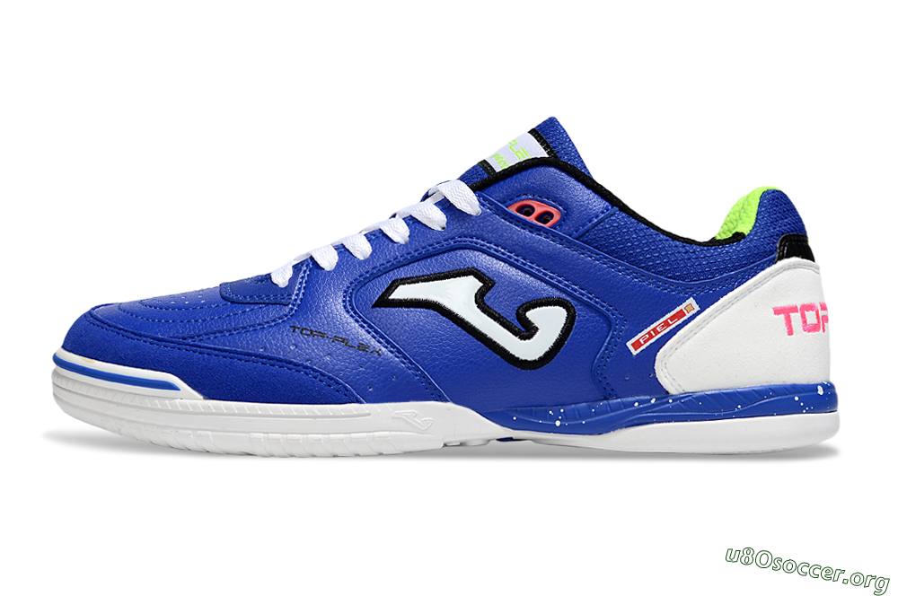 Joma Top Flex IC Football Shoes - Blue/White/Red 3