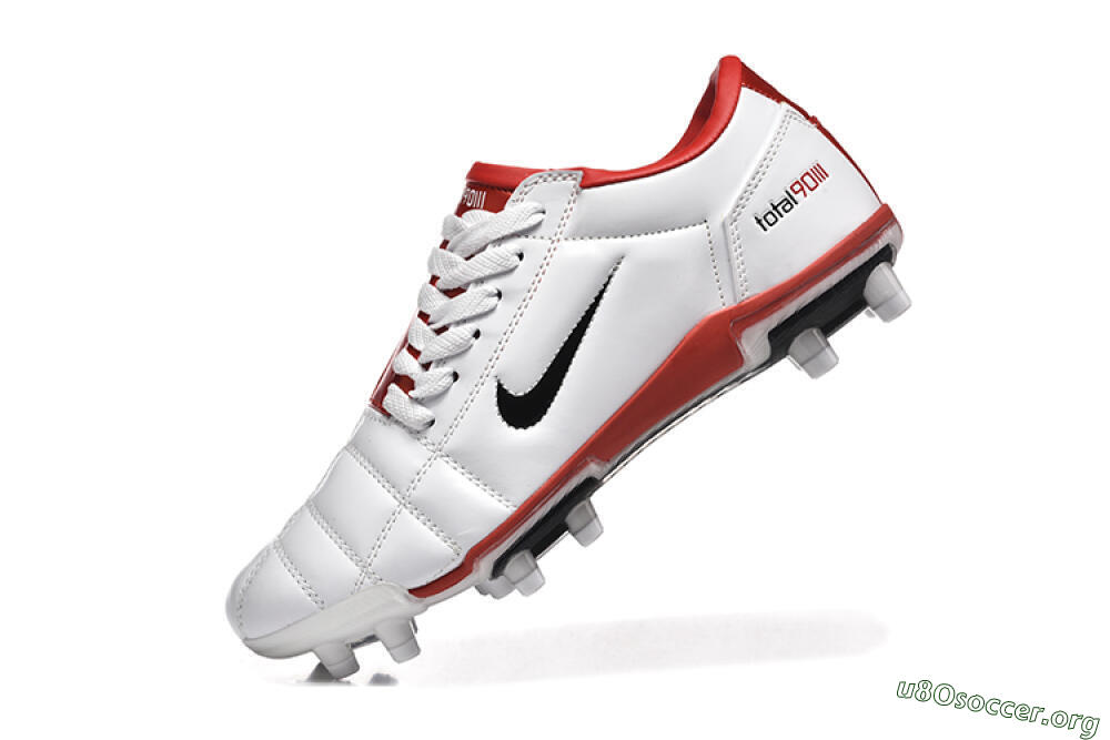 Nike Total 90 III FG Football Boots - Silver/Black/Red 8