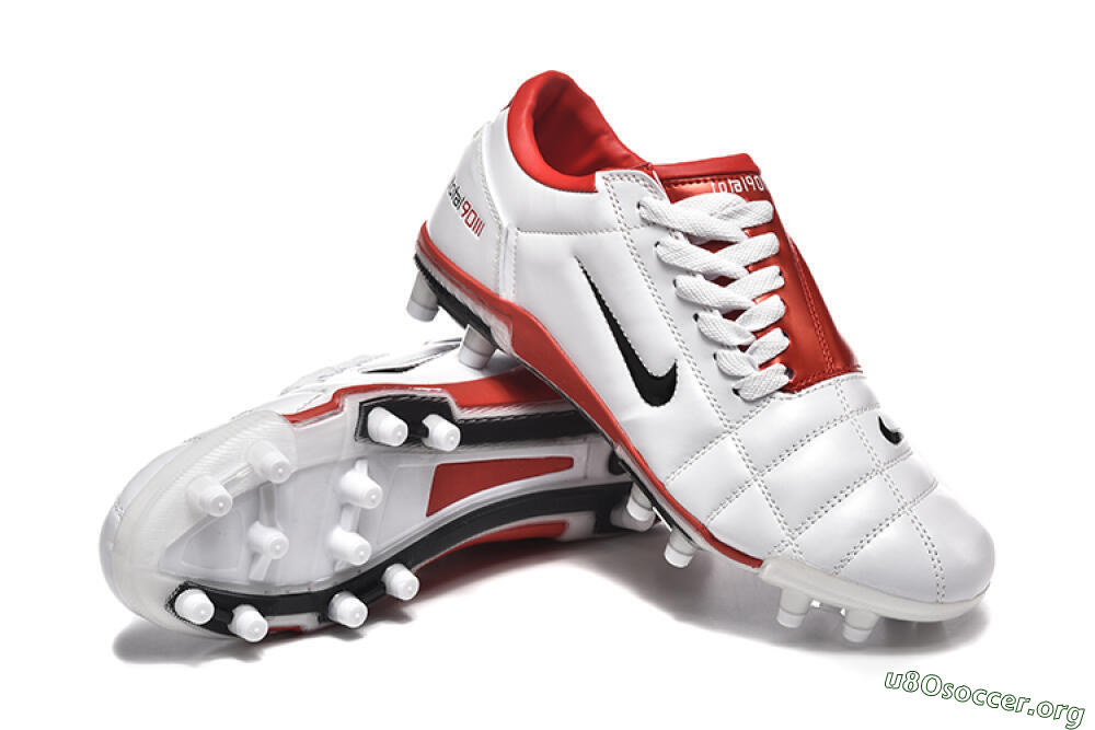 Nike Total 90 III FG Football Boots - Silver/Black/Red 4