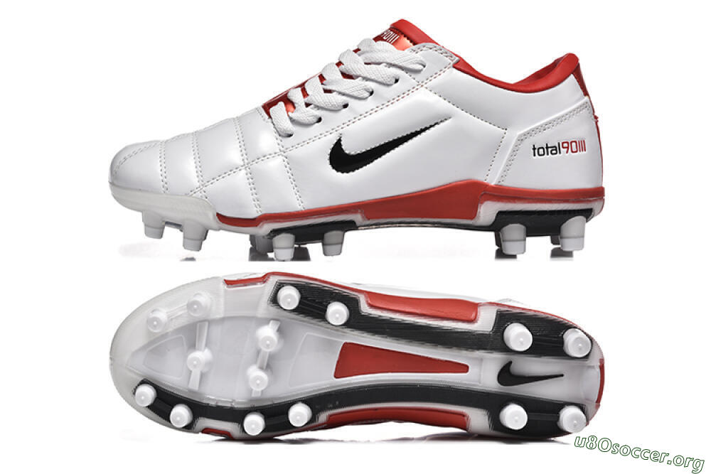 Nike Total 90 III FG Football Boots - Silver/Black/Red 1