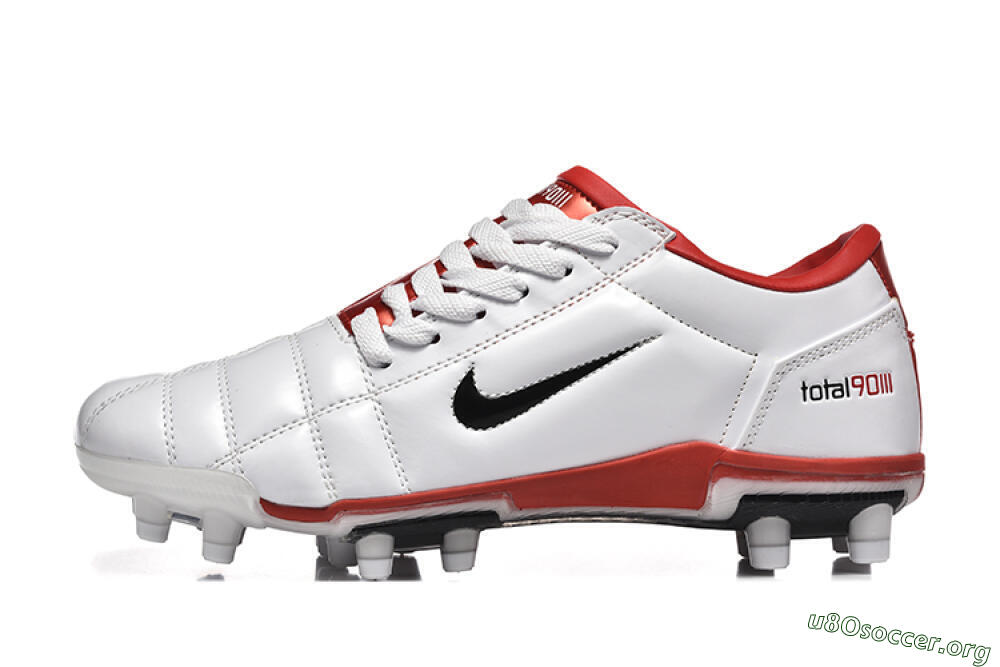 Nike Total 90 III FG Football Boots - Silver/Black/Red 3