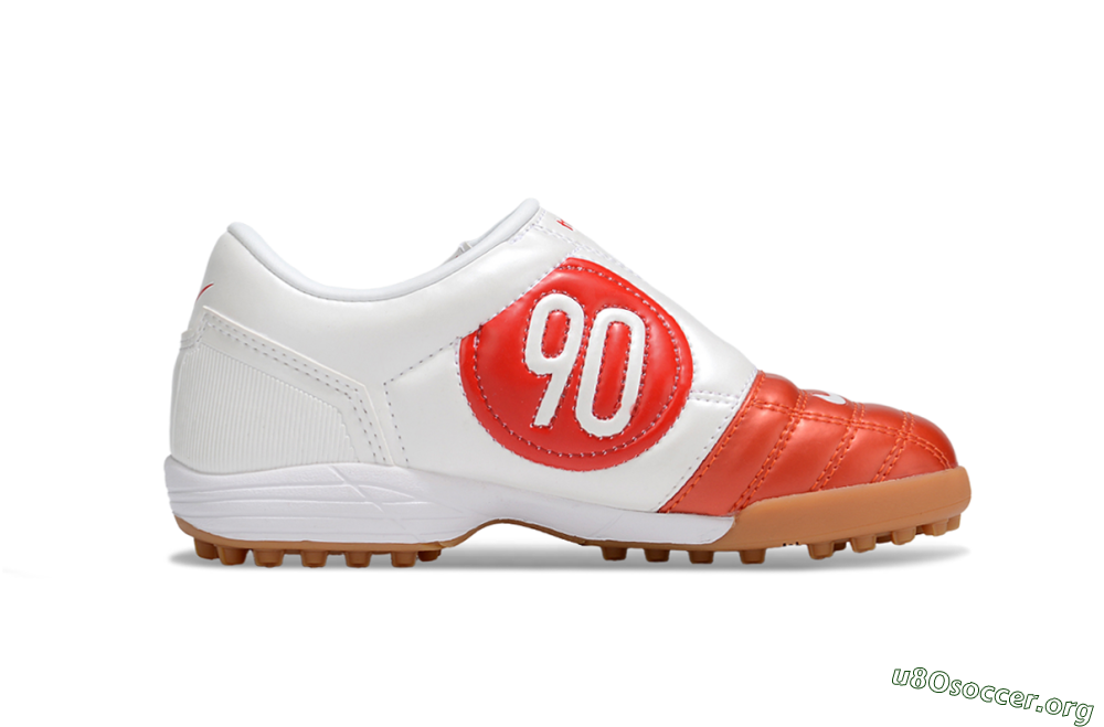 Nike Total 90 III TF Football Shoes - Red/White/Brown 6