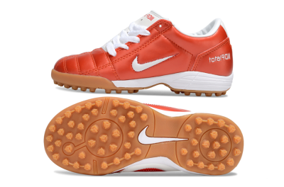 Nike Total 90 III TF Football Shoes - Red/White/Brown