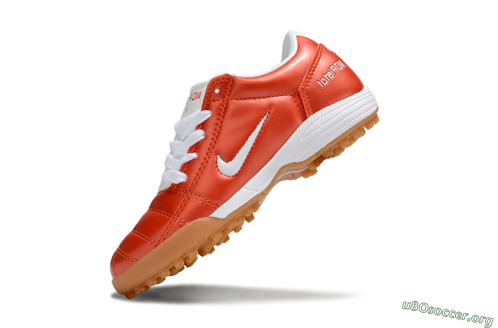 Nike Total 90 III TF Football Shoes - Red/White/Brown 4