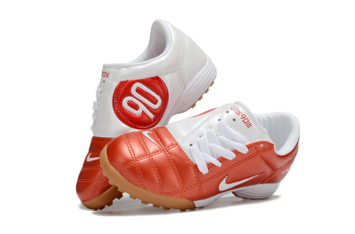 Nike Total 90 III TF Football Shoes - Red/White/Brown