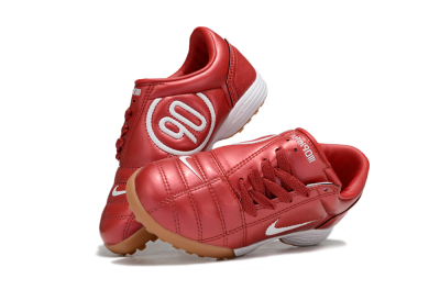 Nike Total 90 III TF Football Shoes - Red/White/Brown