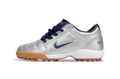 Nike Total 90 III TF Football Shoes - Silver/Blue/White