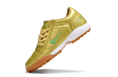 Nike Total 90 III TF Football Shoes - Gold/Green/White