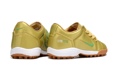 Nike Total 90 III TF Football Shoes - Gold/Green/White