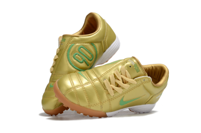 Nike Total 90 III TF Football Shoes - Gold/Green/White