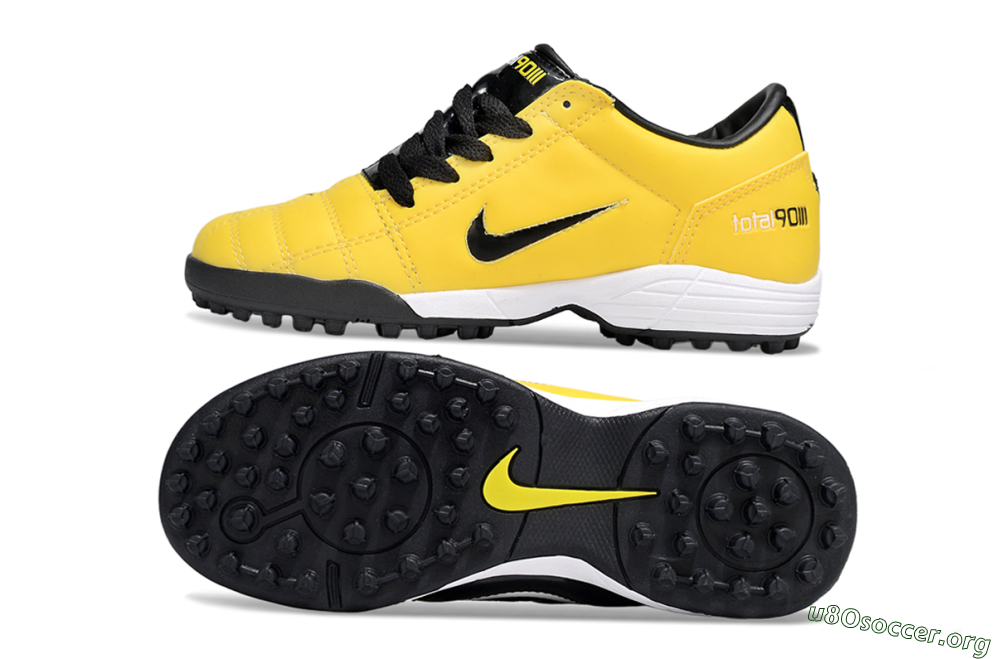 Nike Total 90 III TF Football Shoes - Yellow/Black/White 1