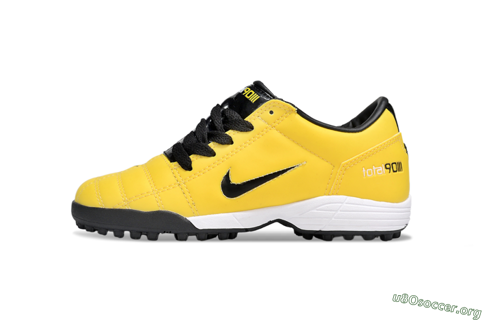 Nike Total 90 III TF Football Shoes - Yellow/Black/White 2