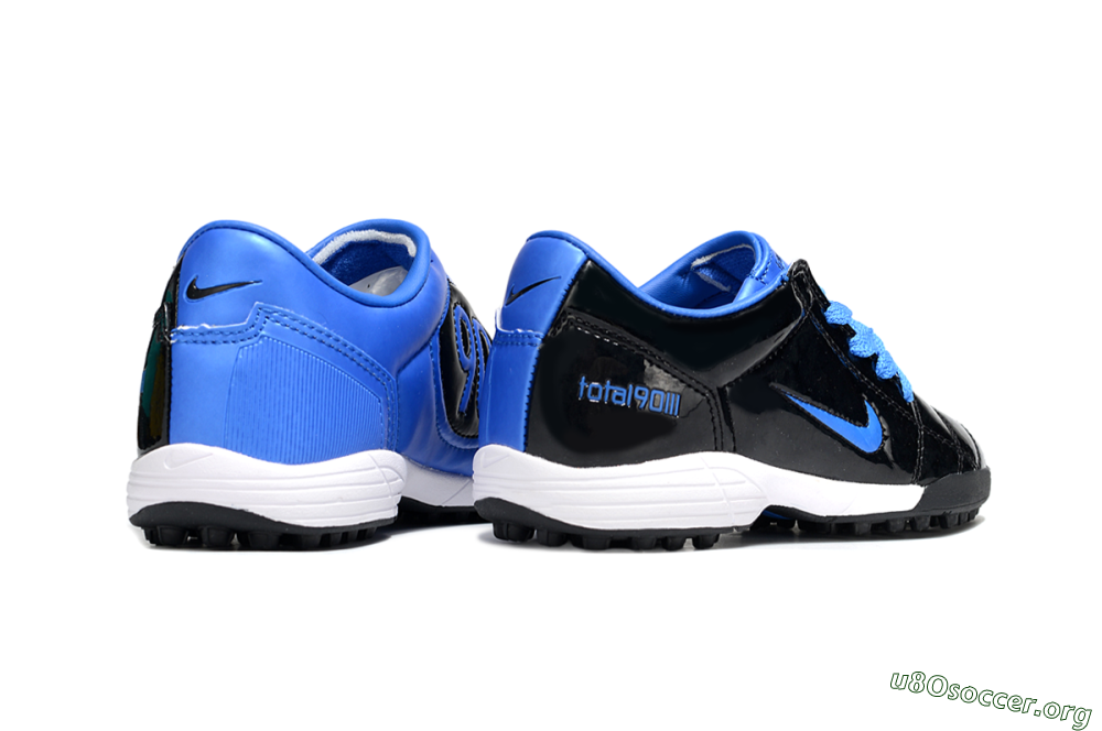 Nike Total 90 III TF Football Shoes - Black/Blue/White 5