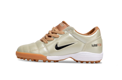 Nike Total 90 III TF Football Shoes - Gold/Black/White