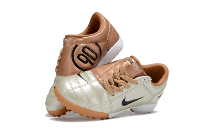 Nike Total 90 III TF Football Shoes - Gold/Black/White