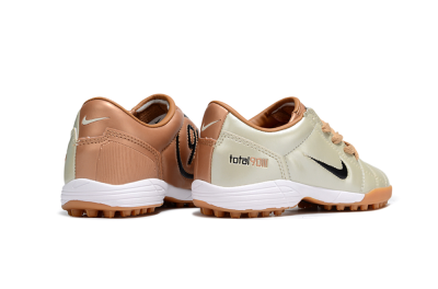 Nike Total 90 III TF Football Shoes - Gold/Black/White