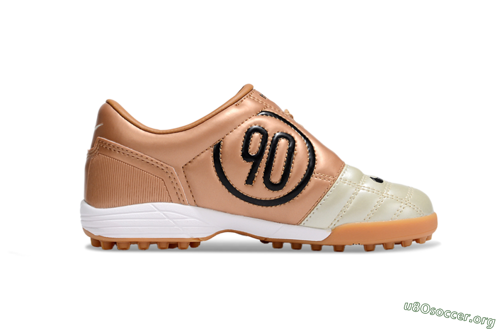 Nike Total 90 III TF Football Shoes - Gold/Black/White 6