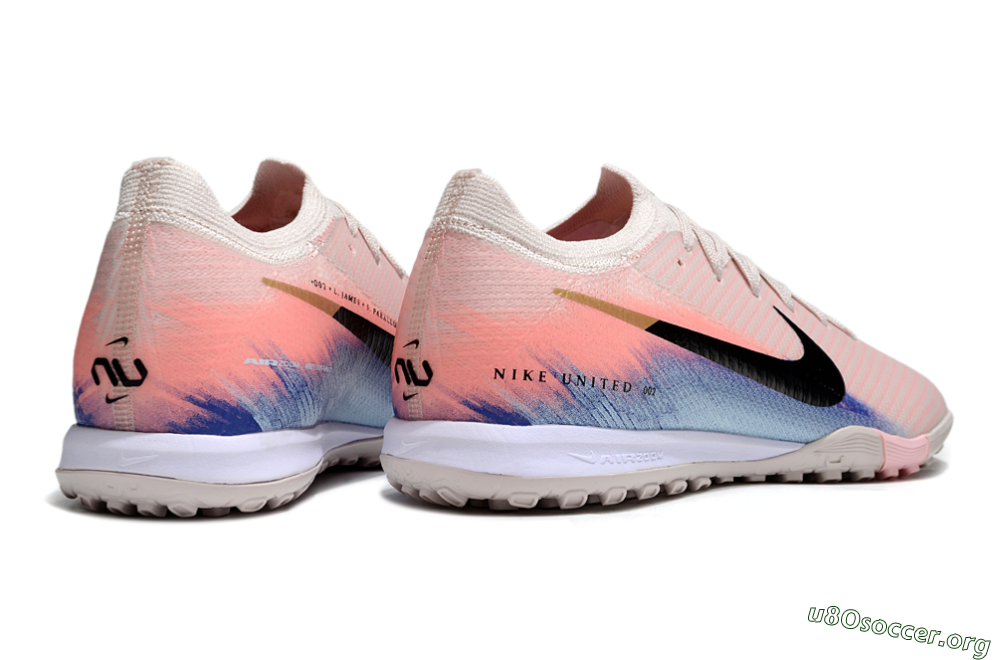 Nike Air Zoom Mercurial Vapor 16 Elite TF Football Shoes - Pink/Black/Gold 5
